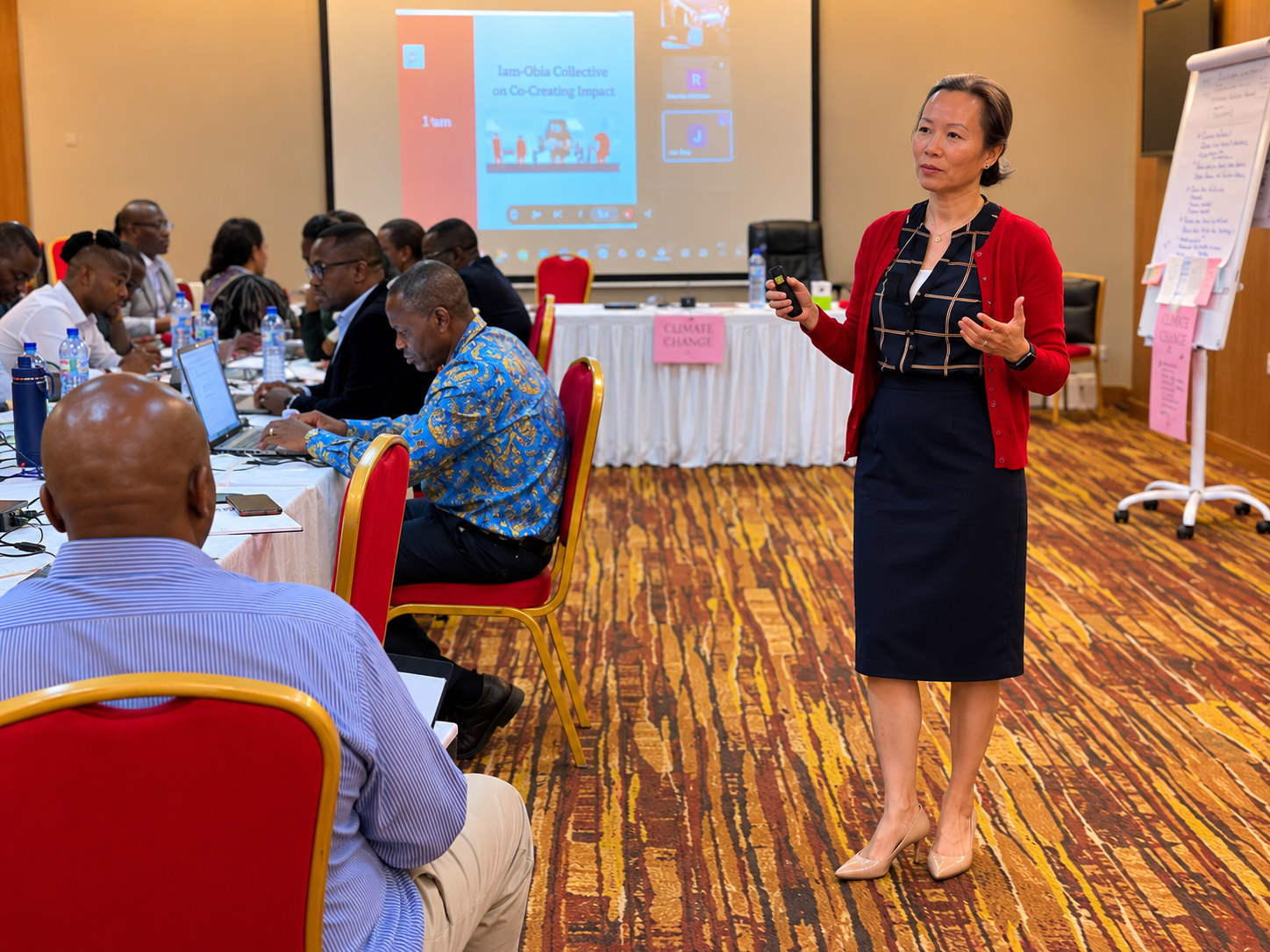 Yikee facilitating a workshop